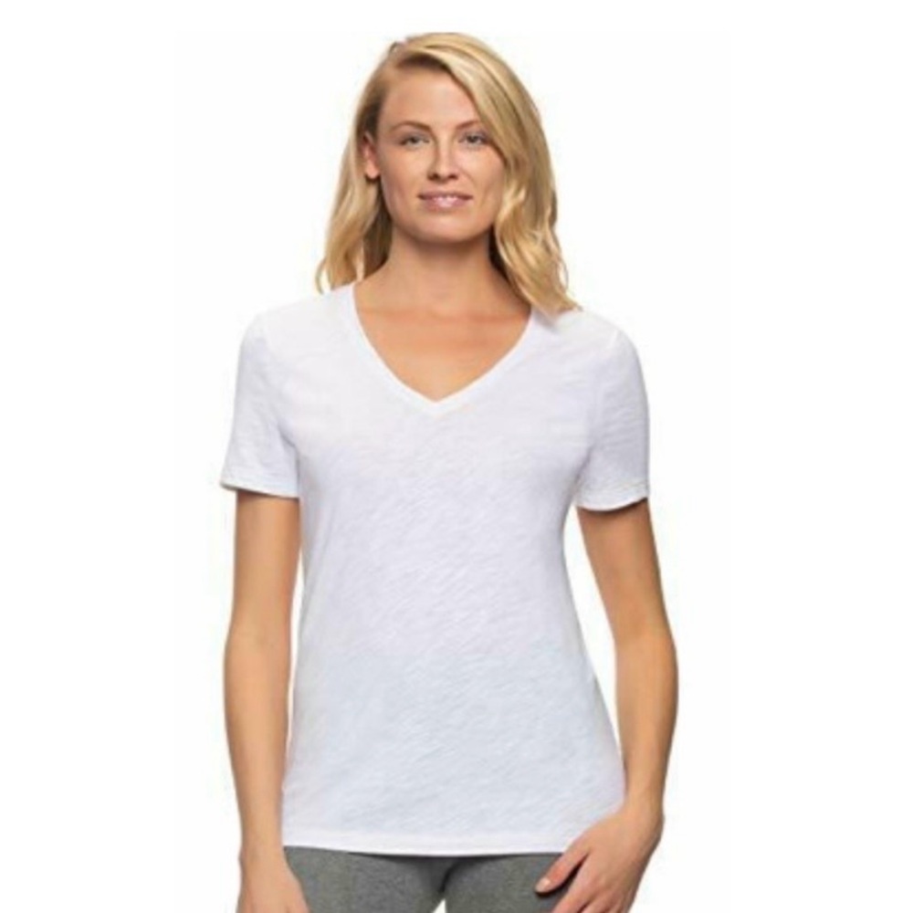 Felina Ladies V-Neck Slub Tee, XS